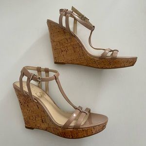 Brand New 8.5 Cork Wedges (Size 39) Jessica Simpson Sandals Platform Shoes Heels